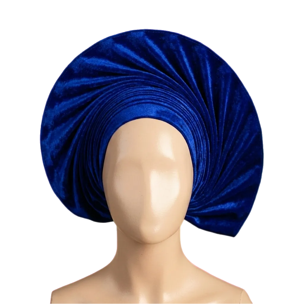 Indigo velvet headwrap heritage essay