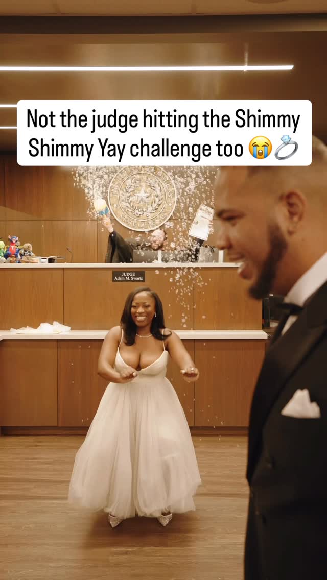 Still from a Dallas civil wedding